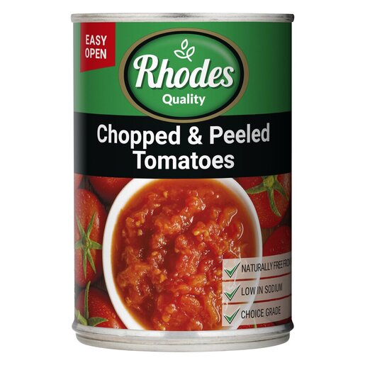 RHODES Chopped Peeled Tomato 410g