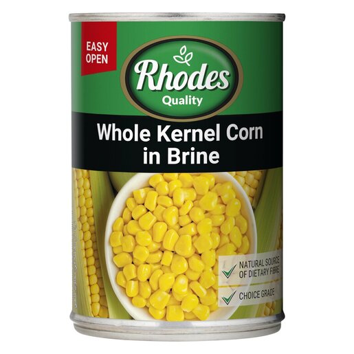 RHODES Whole Kernel Sweetcorn 410g