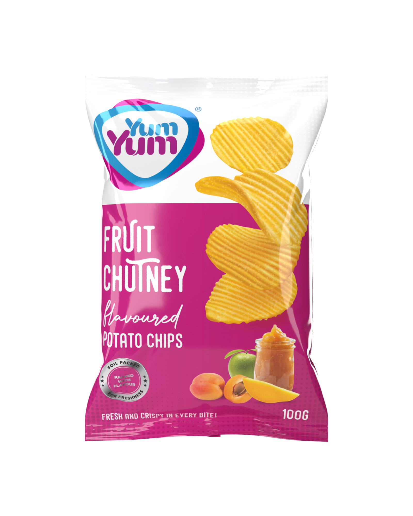 YUM YUM Potato Chips Fruit Chutney 100g