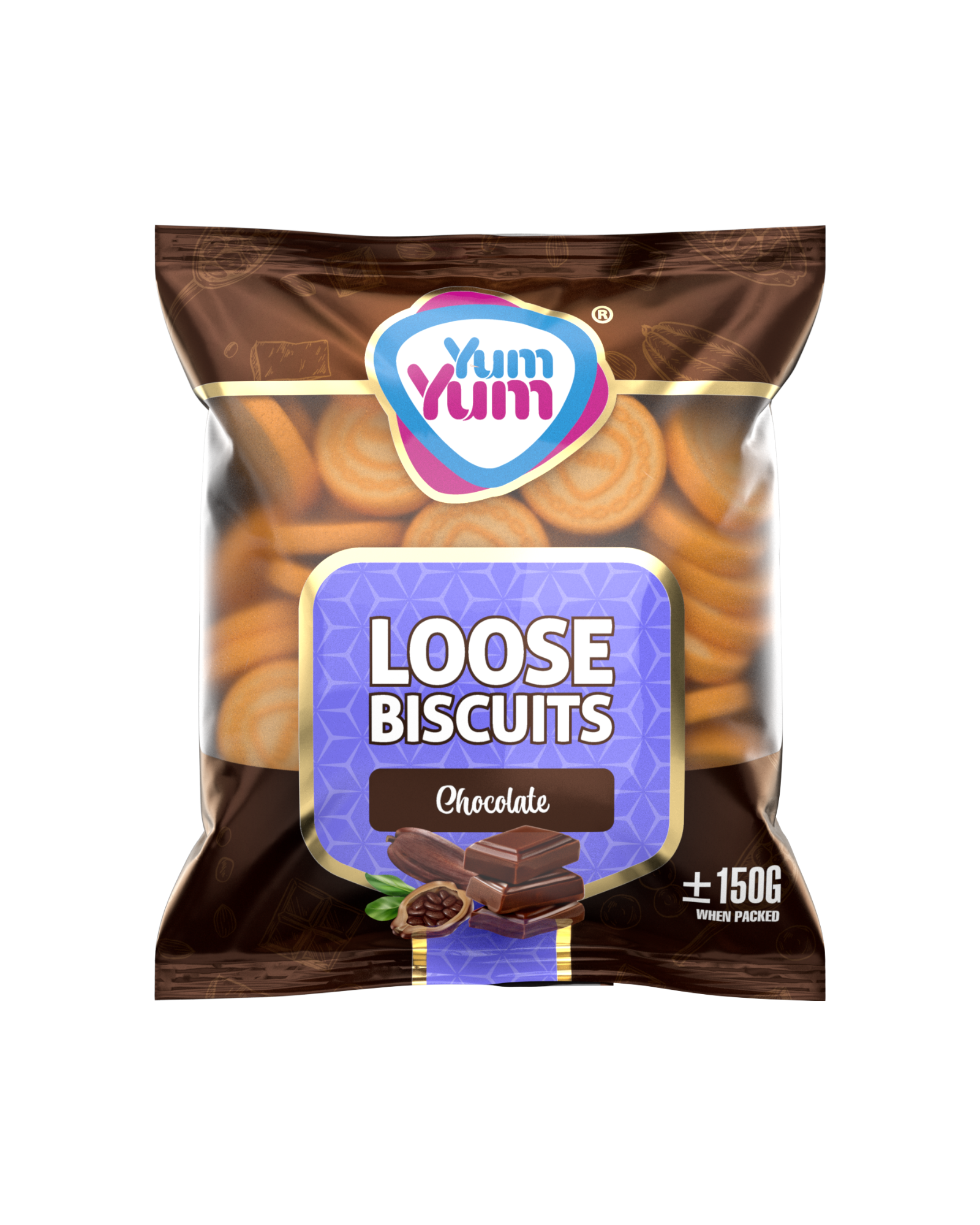 YUM YUM Loose Biscuits Chocolate 250g