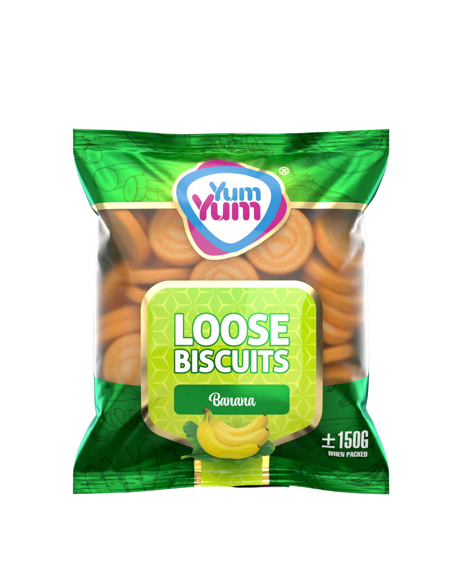 YUM YUM Loose Biscuits Banana 250g