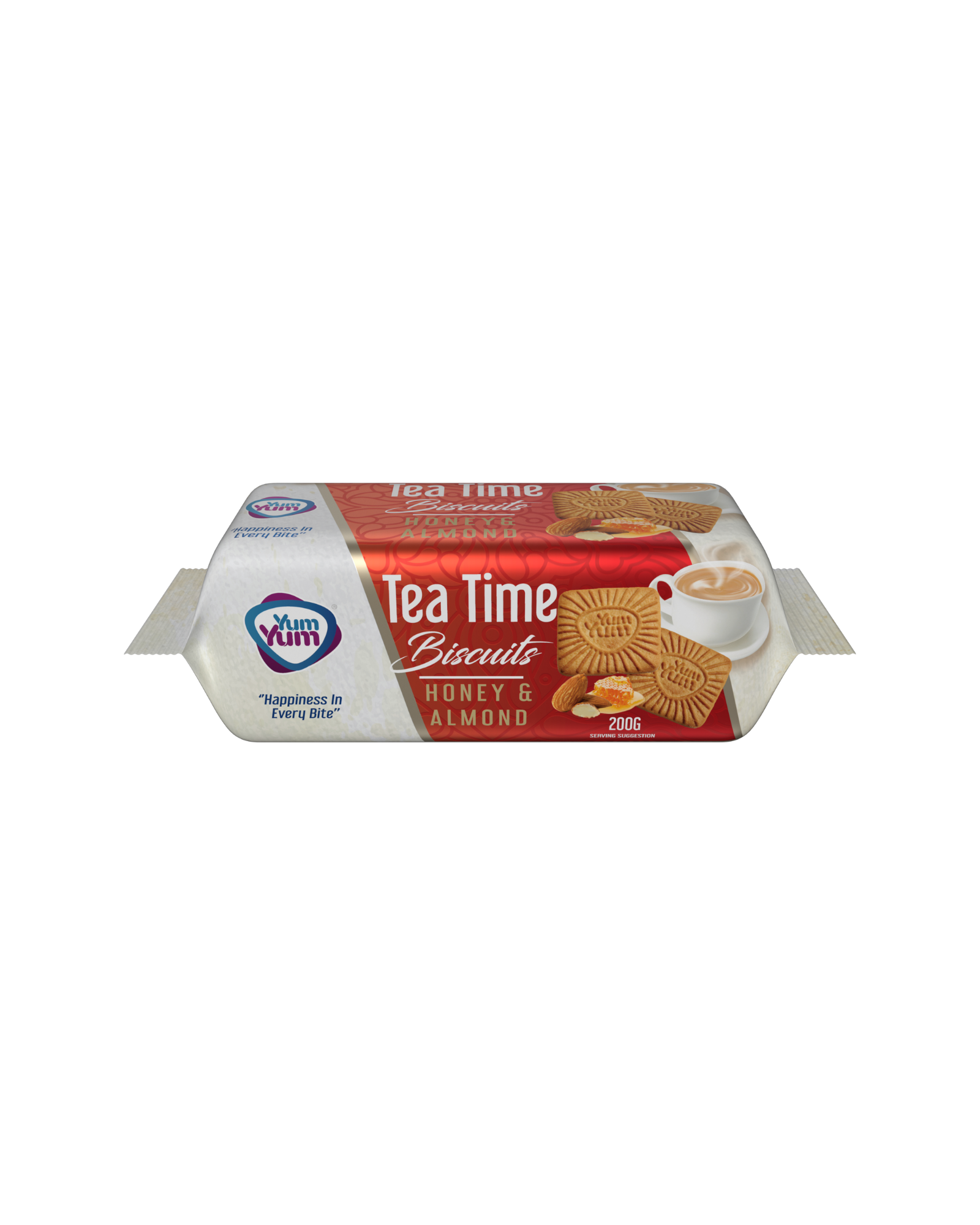YUM YUM Tea Time Biscuits Honey & Almond 200g
