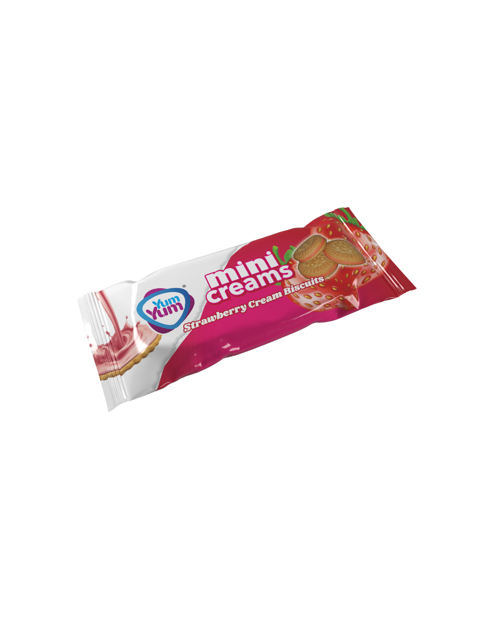 YUM YUM Mini Creams Strawberry 50g