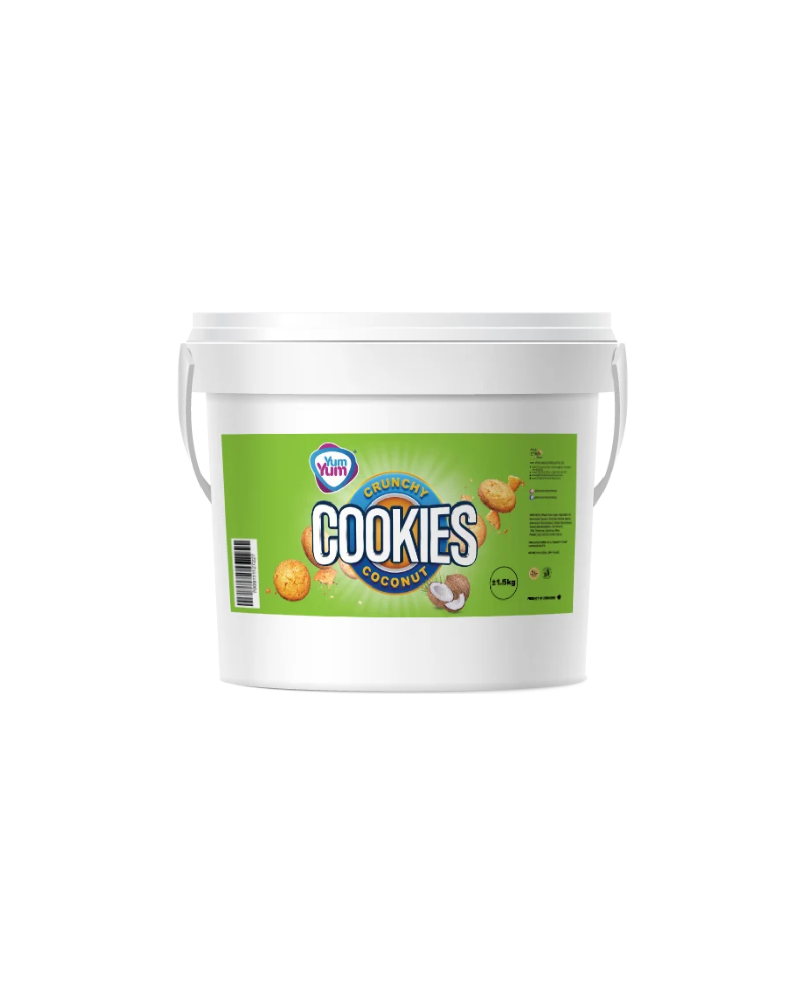 YUM YUM Cookie Bucket Crunchy Coconut 1.5kg