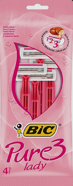 BIC Pure 3 Lady Pouch 4's