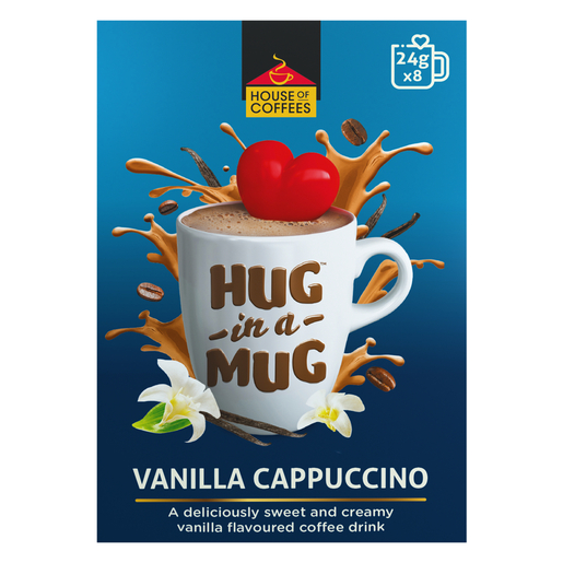 HOC HUG IN A MUG Vanilla Cappuccino 24g x 8