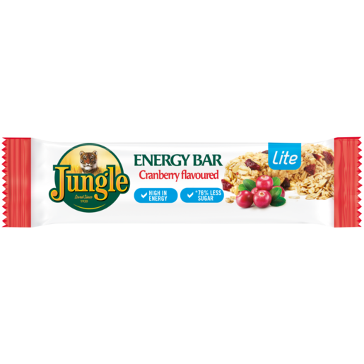 JUNGLE Energy Bar Lite Cranberry 40g