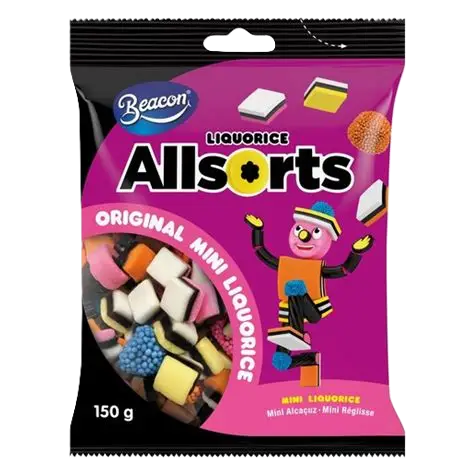 BEACON Liquorice Allsorts 150g