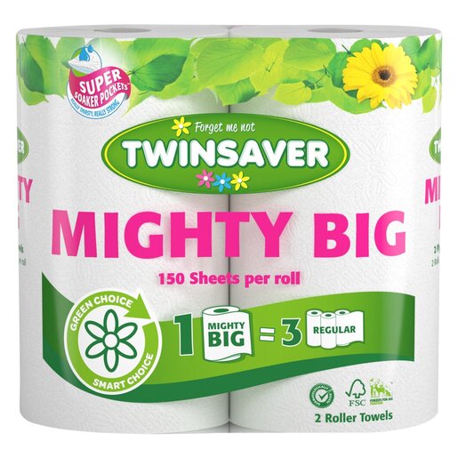 TWINSAVER Mighty Big Kitchen Roll 2Ply 150 2s