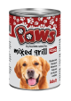 PAWS Dog Food Tin - Mixed Grill 420g x 12